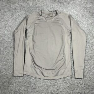 Athleta Long Sleeve Activewear Crewneck Shirt Womens Large Gray